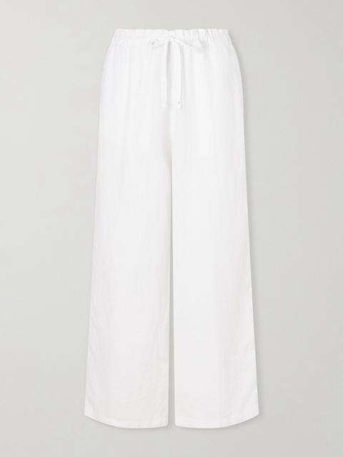 JAMES PERSE Linen straight-leg pants White