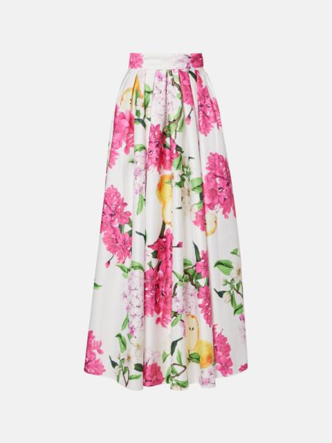 LEO LIN Reinette floral maxi skirt