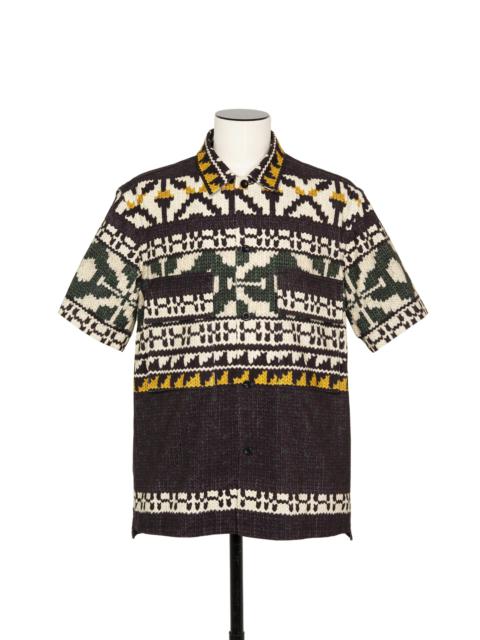 sacai Pattern Knit Print Shirt