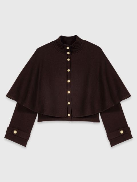 maje Cape-effect cardigan
