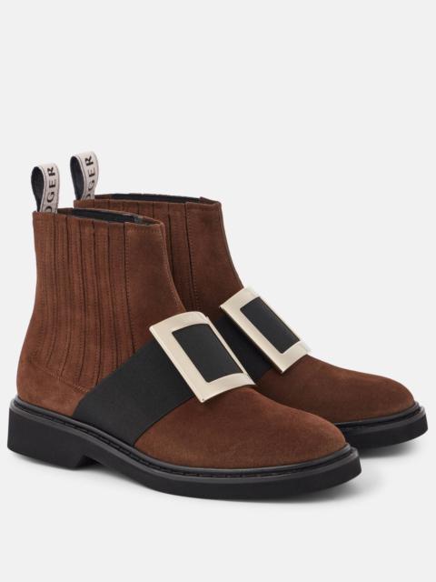 Roger Vivier Viv' Ranger suede Chelsea boots