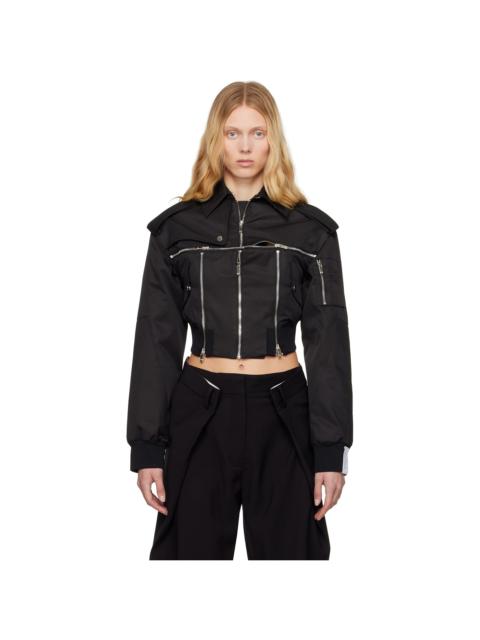 rokh Black Broken Harrington Jacket