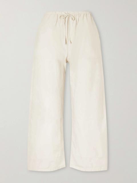 LESET Kyoto Cotton Wide-leg Pants