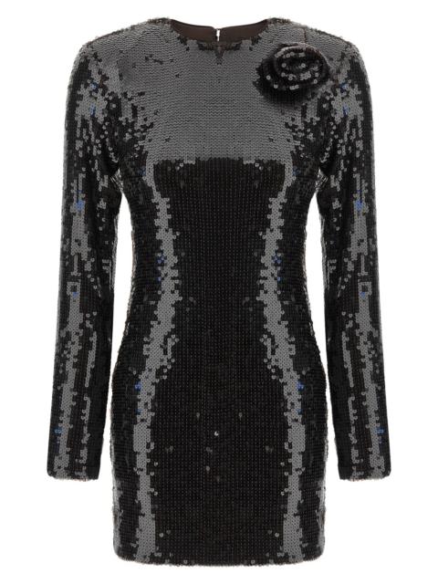 ROTATE Sequin Dress With Flower