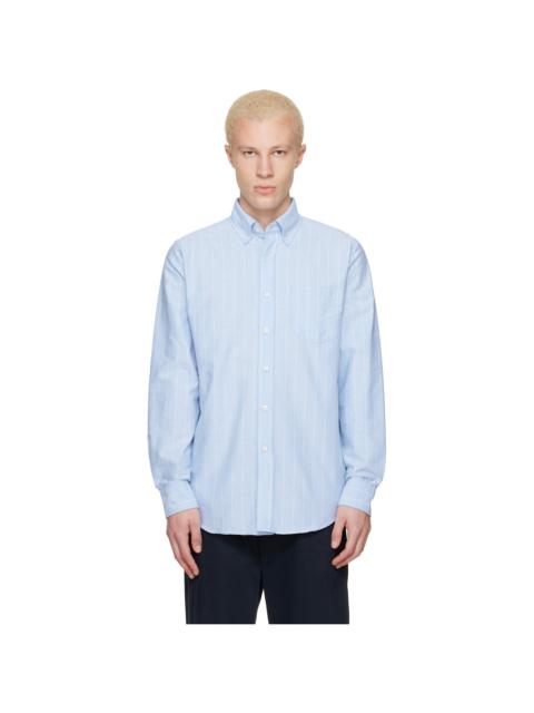 Noah Blue Lightweight Oxford Shirt