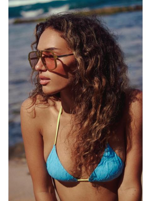 FREE PEOPLE Janis Detail Aviator Sunglasses