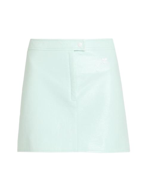 courrèges Women's Vinyle Reedition Miniskirt - Light Mint