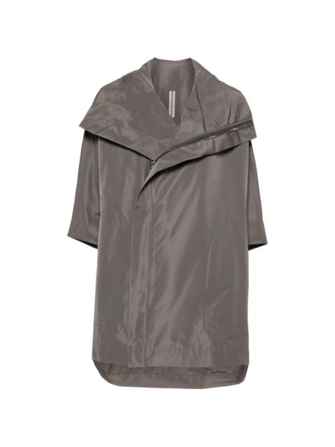 Rick Owens zip-up cape coat