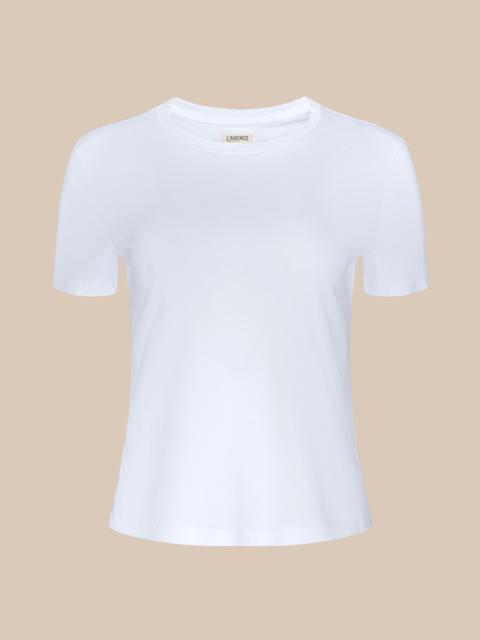 L'AGENCE Aileen Cotton Crewneck Tee