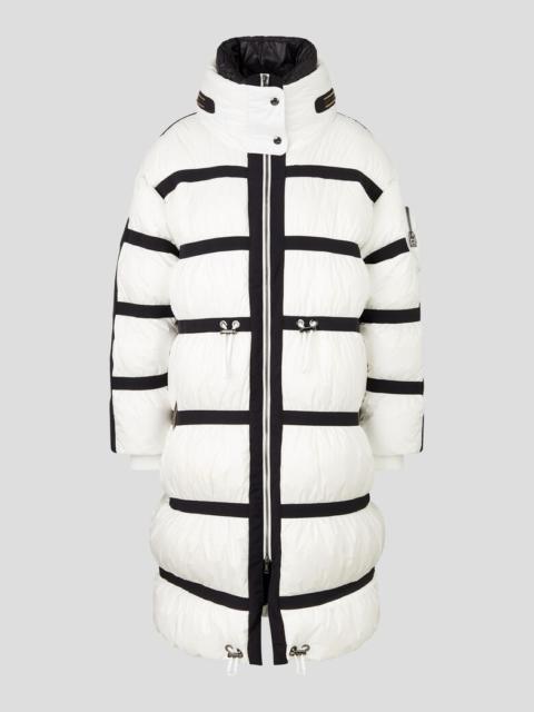 BOGNER Maxi Down coat in White/Black