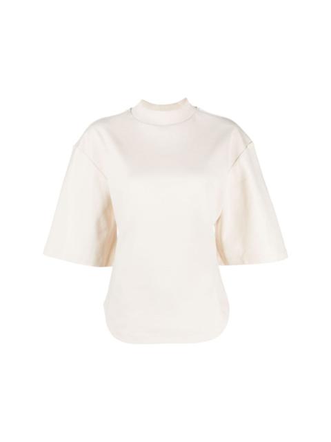 THE ATTICO open-back cotton T-shirt