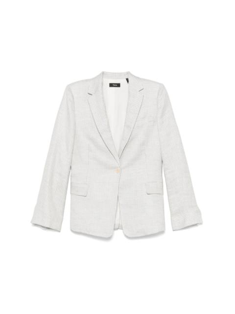 Theory houndstooth-pattern blazer