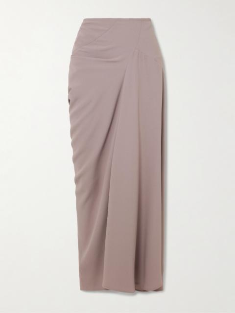 Dries Van Noten Paneled Crepe De Chine Maxi Skirt