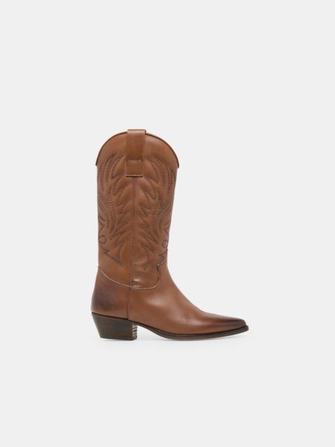 dolce vita TANNER BOOTS CHESTNUT LEATHER