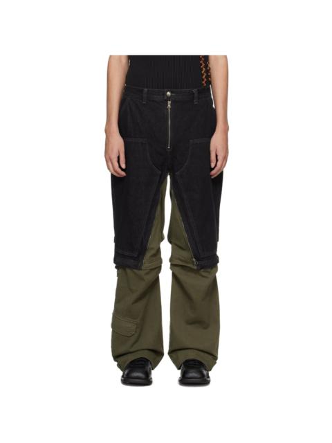 Andersson Bell Black & Khaki Milly Jeans