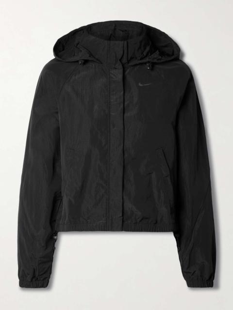 Run Division cropped ripstop jacket