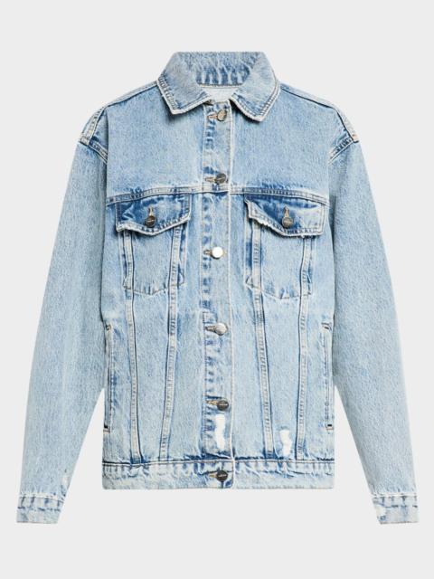 ANINE BING Rory Denim Trucker Jacket