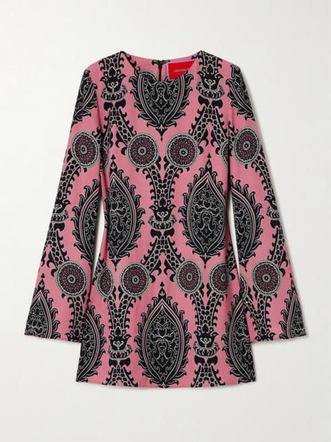 La DoubleJ Icon Supremes Printed Crepe Mini Dress