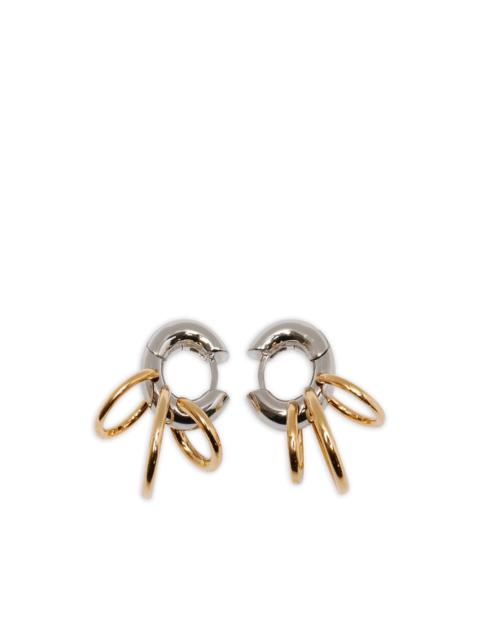 PANCONESI piercing-detail hoop earrings
