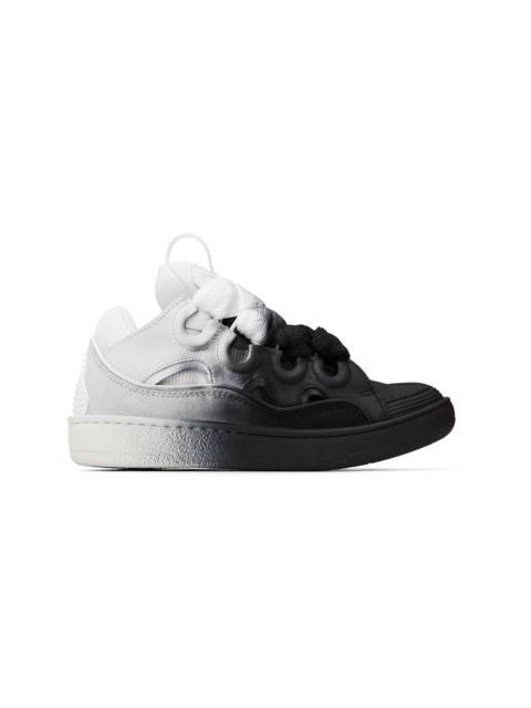 Lanvin Black & White Curb Spray Sneakers