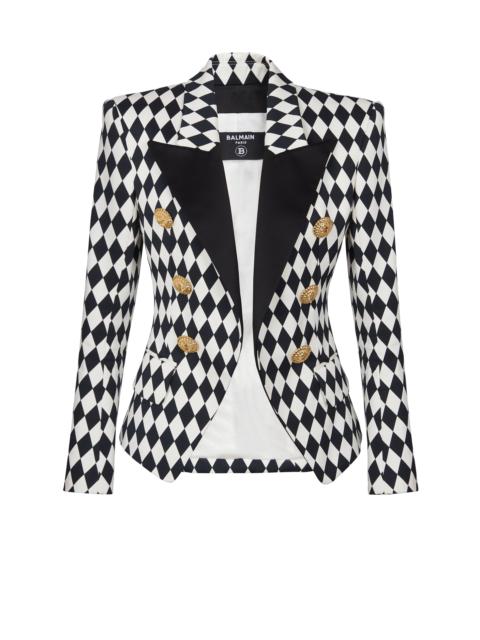 6-button Diamond crepe jacket