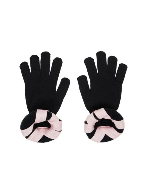Chopova Lowena Black Cribbage Cross Gloves
