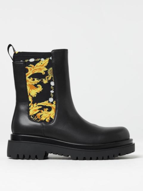VERSACE JEANS COUTURE Baroque Versace Jeans Couture ankle boots in synthetic leather