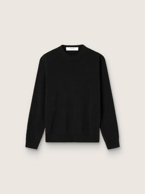 Golden Goose Men's black cotton crew-neck sweater