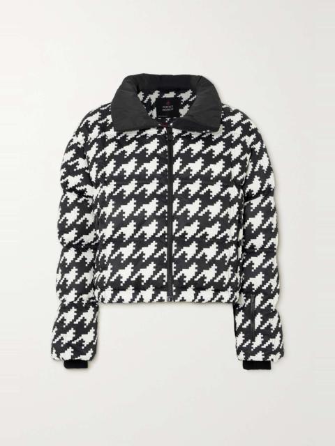PERFECT MOMENT Nevada Duvet II quilted houndstooth down ski jacket