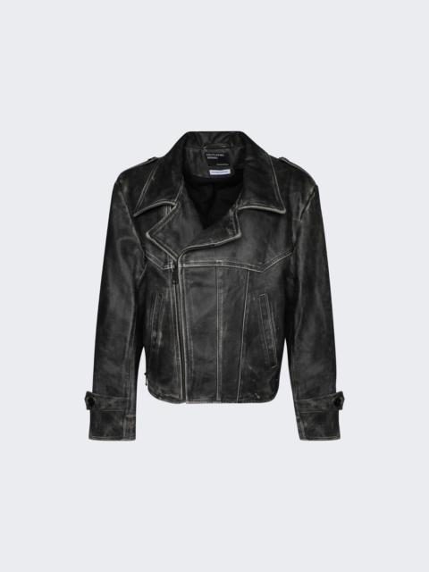 Tabac Rat Post-war Leather Jacket Black