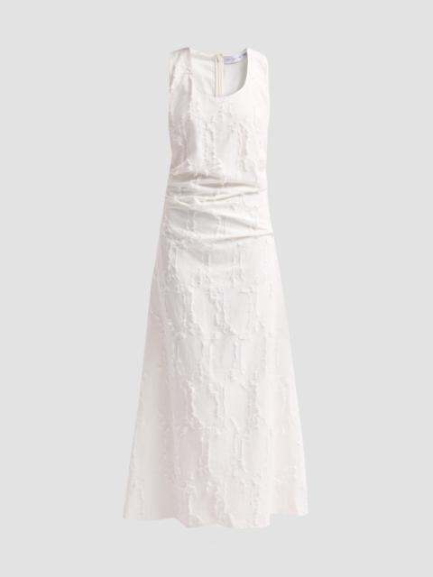 Proenza Schouler Women's Violeta Gathered Jacquard Maxi Dress - Off White