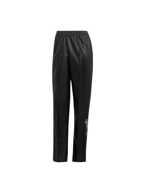 (WMNS) adidas Centre Stage Faux Leather Adibreak Pants 'Black' II6099