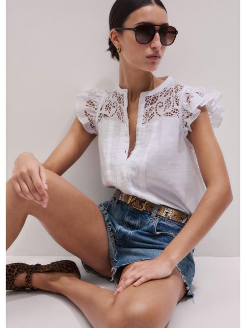 ME+EM Embroidered Swing Top