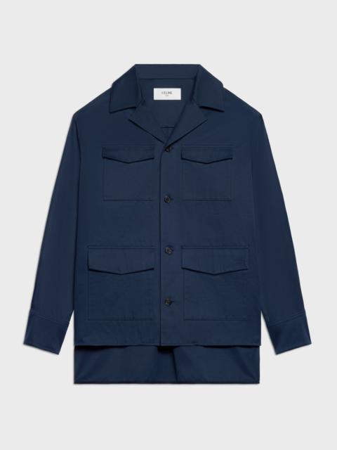 CELINE overshirt IN cotton satin