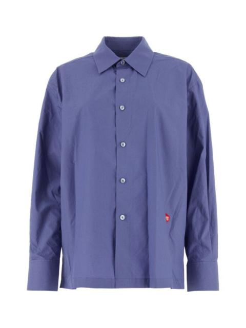 Air force blue poplin shirt