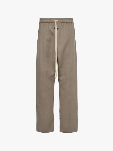 Forum straight-leg brushed wool-blend trousers