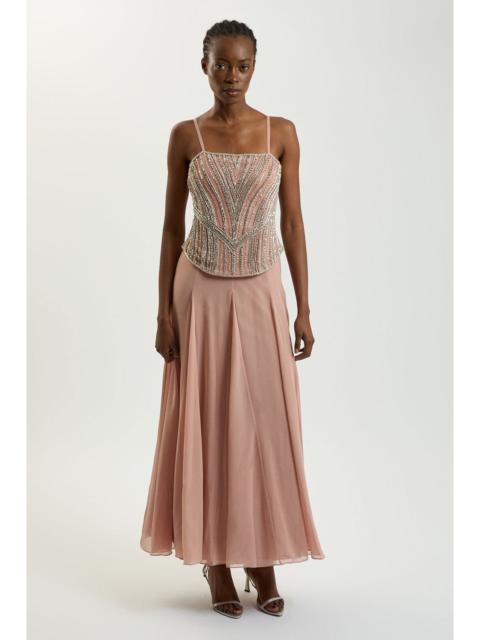 KAREN MILLEN Petite Crystal Corset Maxi Dress