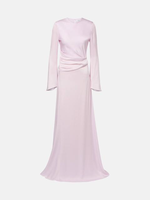 Alexander McQueen Draped satin gown