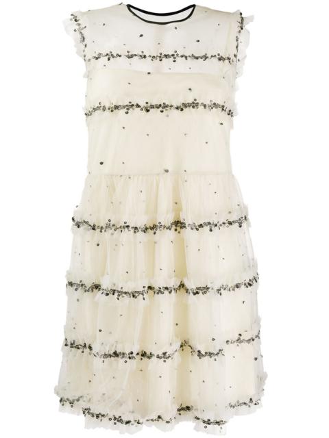 REDValentino tulle tiered mini dress