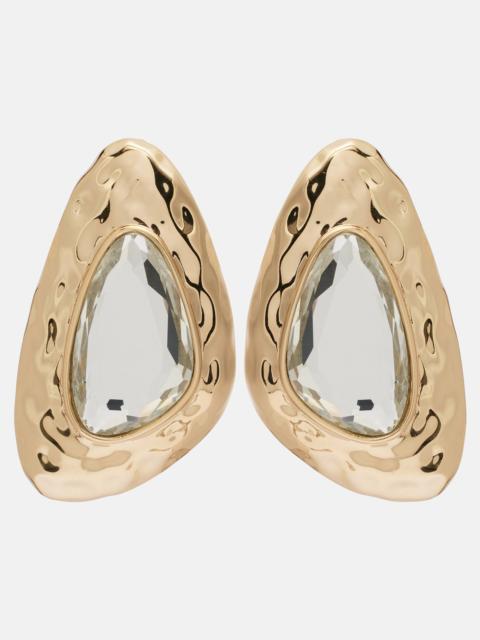 self-portrait Crystal-embellished earrings