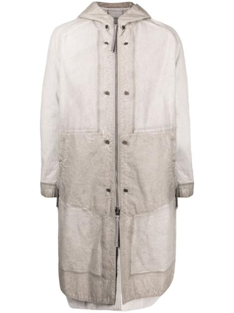 Boris Bidjan Saberi faded-effect hooded parka