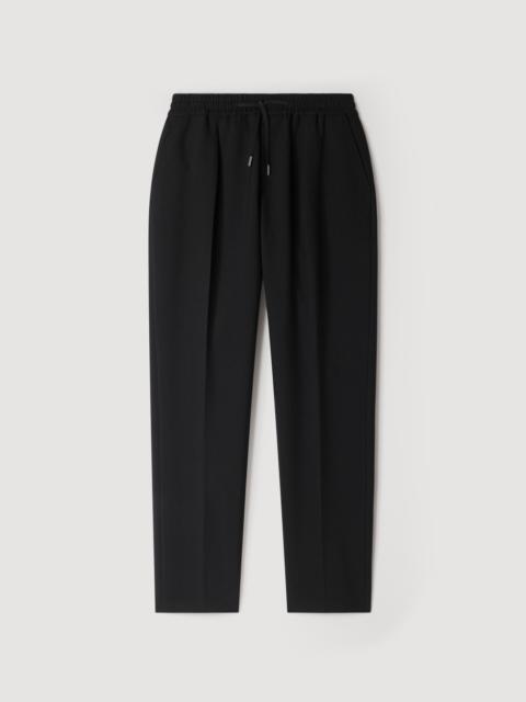 Sandro ELASTICATED STRAIGHT TROUSERS