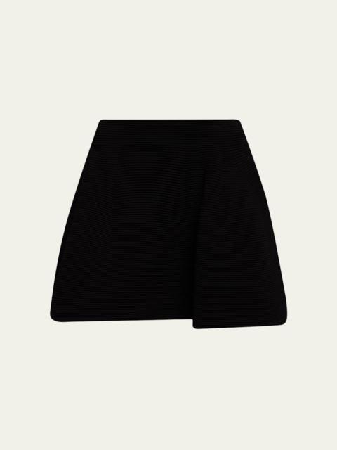SIMKHAI Wilder Ottoman Knit Mini Skirt