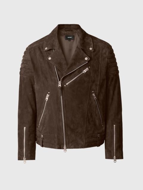 MACKAGE KENNETH-SU Suede Biker Jacket