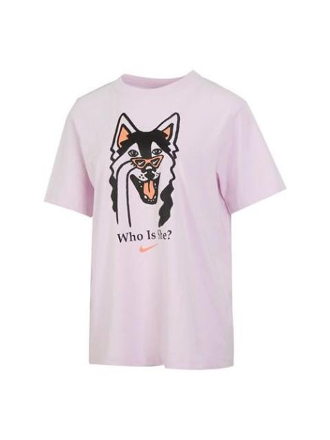 Nike (WMNS) Nike AS W Nike Sportswear BF Tee Dog HBR Regal PINK DJ1846-695