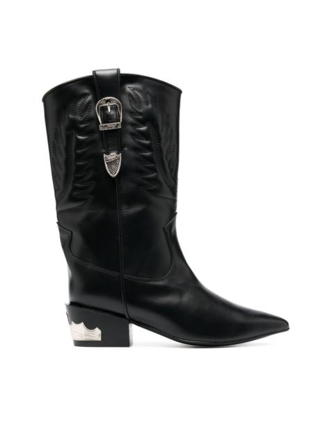 Western 50mm leather boots