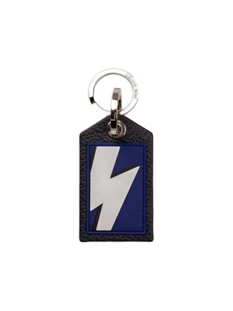 Neil Barrett thunderbolt-logo-patch keyring