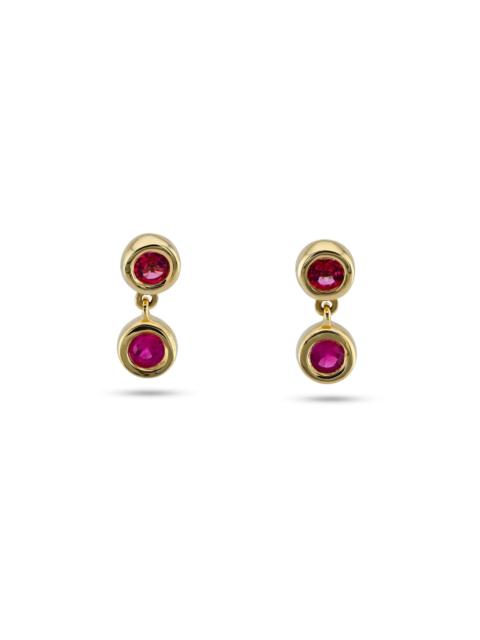 STONE AND STRAND Pink Power Drop Earrings