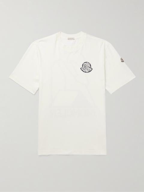 Moncler Logo-Appliquéd Printed Cotton-Jersey T-Shirt
