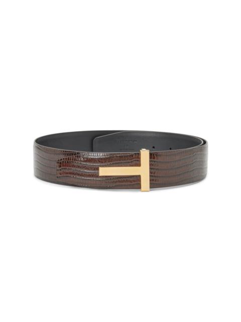 TOM FORD T-buckle leather belt